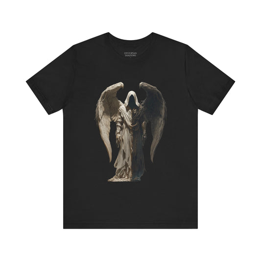 Gothic Fallen Angel Graphic Tee, Unisex T-Shirt, Casualwear, Gift for Him, Gift for Her, Alternative Style, Halloween Clothing, Spiritual Apparel