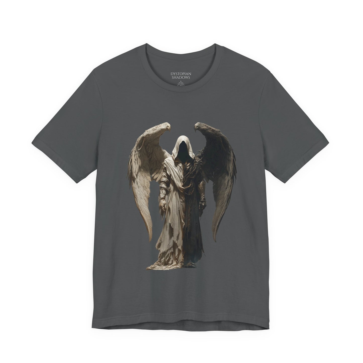 Gothic Fallen Angel Graphic Tee, Unisex T-Shirt, Casualwear, Gift for Him, Gift for Her, Alternative Style, Halloween Clothing, Spiritual Apparel